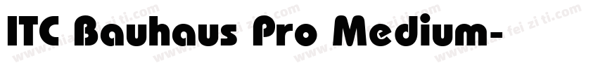 ITC Bauhaus Pro Medium字体转换